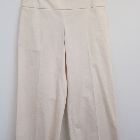 Authentic The Row Cream Wide Leg Pant